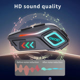 KP-291 Best-Selling Helmet Bluetooth Headset Ambient Lighting Long Battery Life Universal Helmet Compatibility Noise Cancellation And Binaural Stereo Calling In Stock