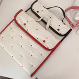 Embroidered Rabbit Pattern Portable Tablet Storage Bag