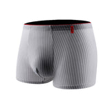 Striped Antibacterial Breathable Mid Rise Plus Size Mens Underwear