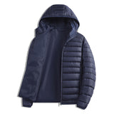 AutumnWinter Warm Hooded Loose-fit Windproof Sporty Casual Ribbed Top