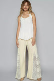 POL Backless Halter Sleeveless Top with Smocking Shirring Detail