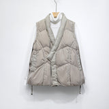 90 Down Solid Color Stand-collar Vest Women's Down Jacket
