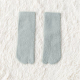 Women's Fleece-lined Thermal Winter Toe Socks Mid-calf Thick Warm