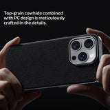 Versatile, High-end Metal-lens Leather Phone Case