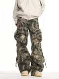 Heavy-duty Camouflage Loose-fit Trousers