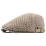 Womens Korean-style Trendy Beret Sun Hat Mens Solid-color Marching Cap