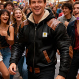 Men's Winter Fleece-Lined Thick Hooded Jacket