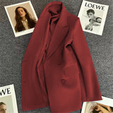New Spring Autumn Fashionable Double Breasted Suit For Women