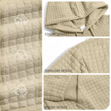 Mens Highly Elastic Jacquard Hooded Long-Sleeve Sweatshirt