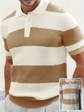 Mens Clothing Summer Fashion Lapel Sweater Short Sleeve Men Clothing Men Wears