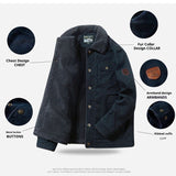 Men's Thick Fleece Short Cotton Jacket