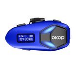 KP-293 Hot-Selling New Helmet Bluetooth Headset Waterproof Dustproof Noise-Canceling Intercom With Digital Display RGB Lighting In Stock