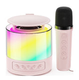 KP-K04 Best-Selling Portable Bluetooth Karaoke Speaker Wireless Microphone Set With Lights Suitable For Outdoors Kids And Home Use In Stock