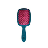 Janeke Superbrush Detangling Hairbrush in Turquoise & Pink