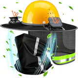 Solar-Powered Fan Outdoor Sunshade Fishermans Hat