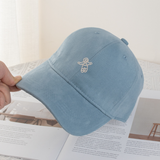 Unisex Mini Astronaut Embroidered Korean-style Casual Baseball Cap, Suitable For Daily Commuting And Outdoor Outings, Makes Your Face Look Smaller.