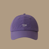 Summer Women's Fine-check Embroidered Nice Letter Style Fashionable And Simple Baseball Cap, Suitable For Daily Commuting And School Wear, Versatile Soft-brimmed Hat