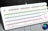 Punk Color Matching Wired Mechanical Keyboard