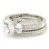 1.05ct Engagement Ring Set 18KT White Gold