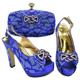 Summer Purple Pointed High Heel Sandals with Bag