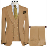 Casual And Versatile Mens Suit Vest Three-Piece Set