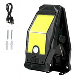 Outdoor Patio Motion-Sensor Punch-Free Solar Clip Light