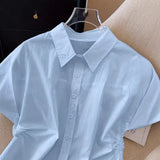New Stylish Elegant Womens Waist-cinching Shirt For Everyday Commuting