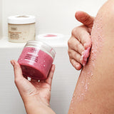 Ziaja Marshmallow Sugar Body Scrub - Exfoliating & Moisturizing Strawberry Scented Body Peeling - Natural Skin Smoothing for Spa-Like Softness