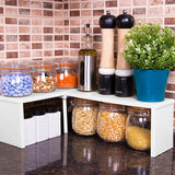 Decobella Adjustable Shelf Organizer - Rotating Storage Solution for Home Organization