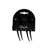 Janeke Small Black Hair Clips Set of 2 for Secure Hold
