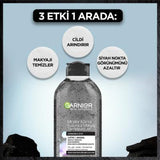 Garnier Micellar Cleansing Gel: Charcoal & Salicylic Acid - Gentle Makeup Remover for Acne Prone Skin, Blackhead Removal, Pore Cleansing - 400ml