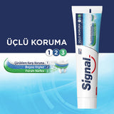 Signal Toothpaste Triple Protection with Fluoride & Calcium - 4.06 fl oz - Fresh Minty Flavor