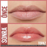 Maybelline Lifter Gloss: Hyaluronic Acid Moisturizing Lip Gloss - Plumping, Non-Sticky, and Hydrating Topaz Lip Makeup