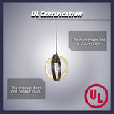 1-Light Matte Antique Bronze Chandelier(Bulb Not Included)
