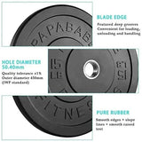 1-Pair: Bumper Plates 2-Inch Bumpers Olympic Weight Plate