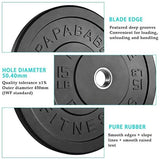1-Pair: Bumper Plates 2-Inch Bumpers Olympic Weight Plate