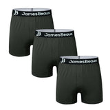 Men's Bamboo Anti-Chafing & Breathable Boxer Shorts (3-Pack) | Black