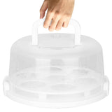 10" Cake Storage Container with Handle Plastic Cake Box