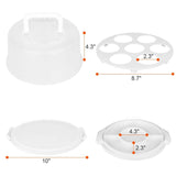 10" Cake Storage Container with Handle Plastic Cake Box