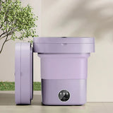 10 L Portable Washing Machine with Timer Folding Washing Machine Laundry Cleaning Washer for Apartment Laundry Camping RV Travel