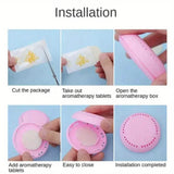 10-Pack: Aromatherapy Air Fresheners - Solid Deodorizer Tablets with Extra Shell