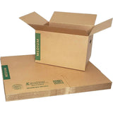 10-Pack: Medium Moving Boxes with Handles  (Refurbished)