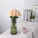 10-Pack: Nubry Artificial Silk Rose Flower Bouquet