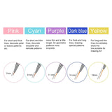 10-Pack: Premium Silicone 3D Nail Art Liner and Brushes Set