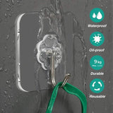 10-Pack: Self-Adhesive Wall Hooks