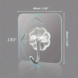 10-Pack: Self-Adhesive Wall Hooks