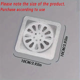 10-Pack: Shower Drain Hair Catcher Waterproof Mesh Stickers