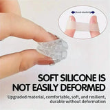 10-Pack: Transparent Toe Protector - Soft and Comfortable Toe Cover