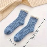 10-Pairs: Coral Fleece Crew Socks