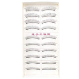10-Pairs: Makeup Handmade Natural Fashion Long False Eyelashes